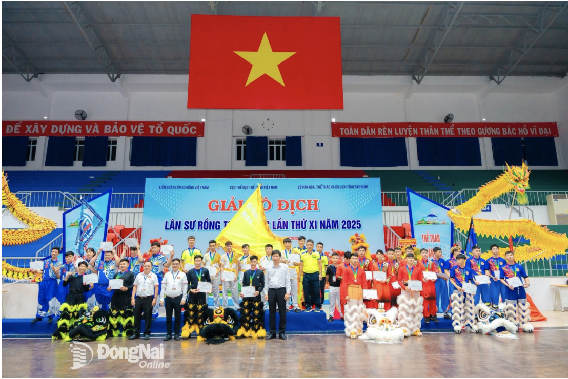 Đồng Nai lần đầu giành huy chương vàng Giải Lân Sư Rồng toàn quốc
