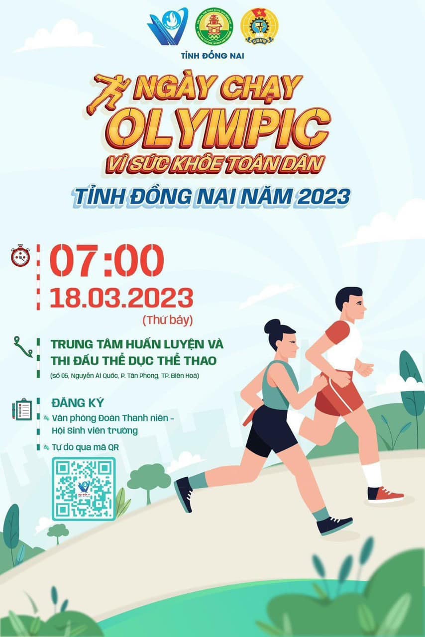 Đồng Nai tổ chức Ngày chạy Olympic vì sức khỏe toàn dân vào ngày 18-3