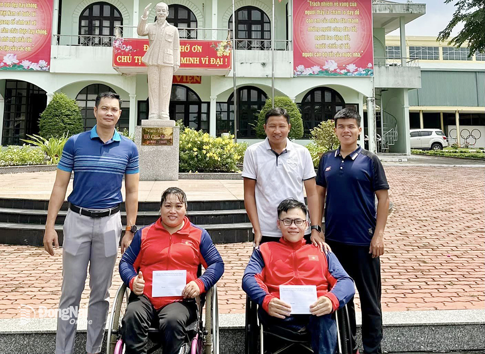 Động viên 2 VĐV Đồng Nai chuẩn bị dự Asean Para Games 12