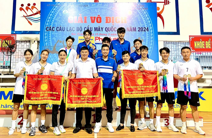 Đồng Nai giành huy chương vàng đội tuyển 4 nam tại Giải Vô địch Cầu mây các Câu lạc bộ quốc gia
